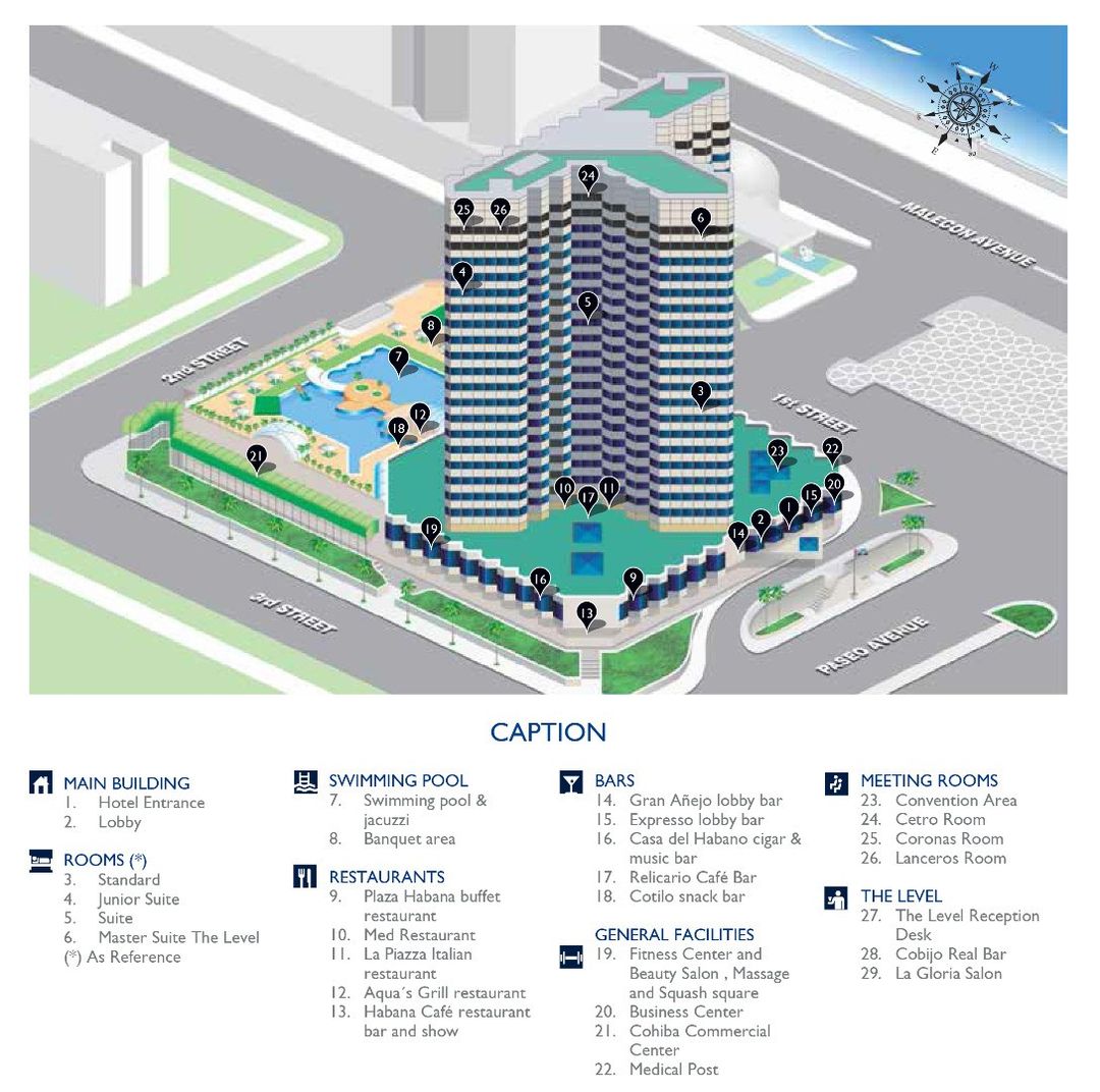 Cohiba Hotel Map