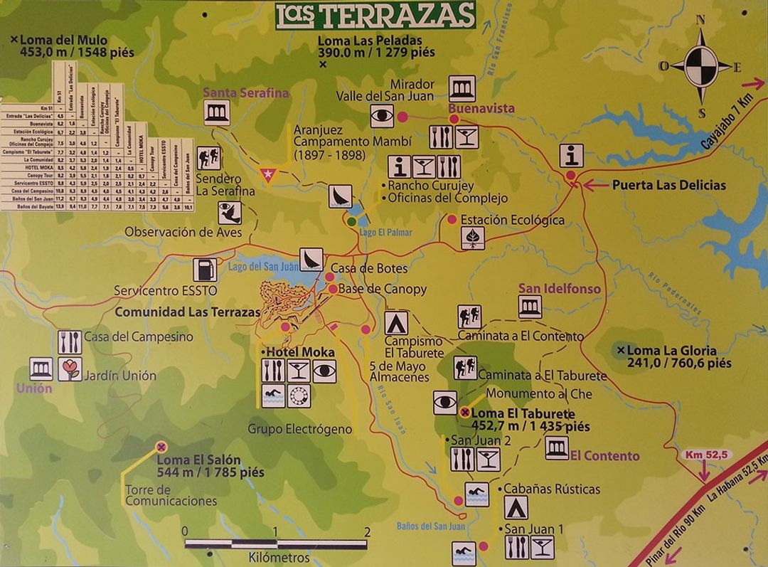 Moka (Las Terrazas) Hotel map