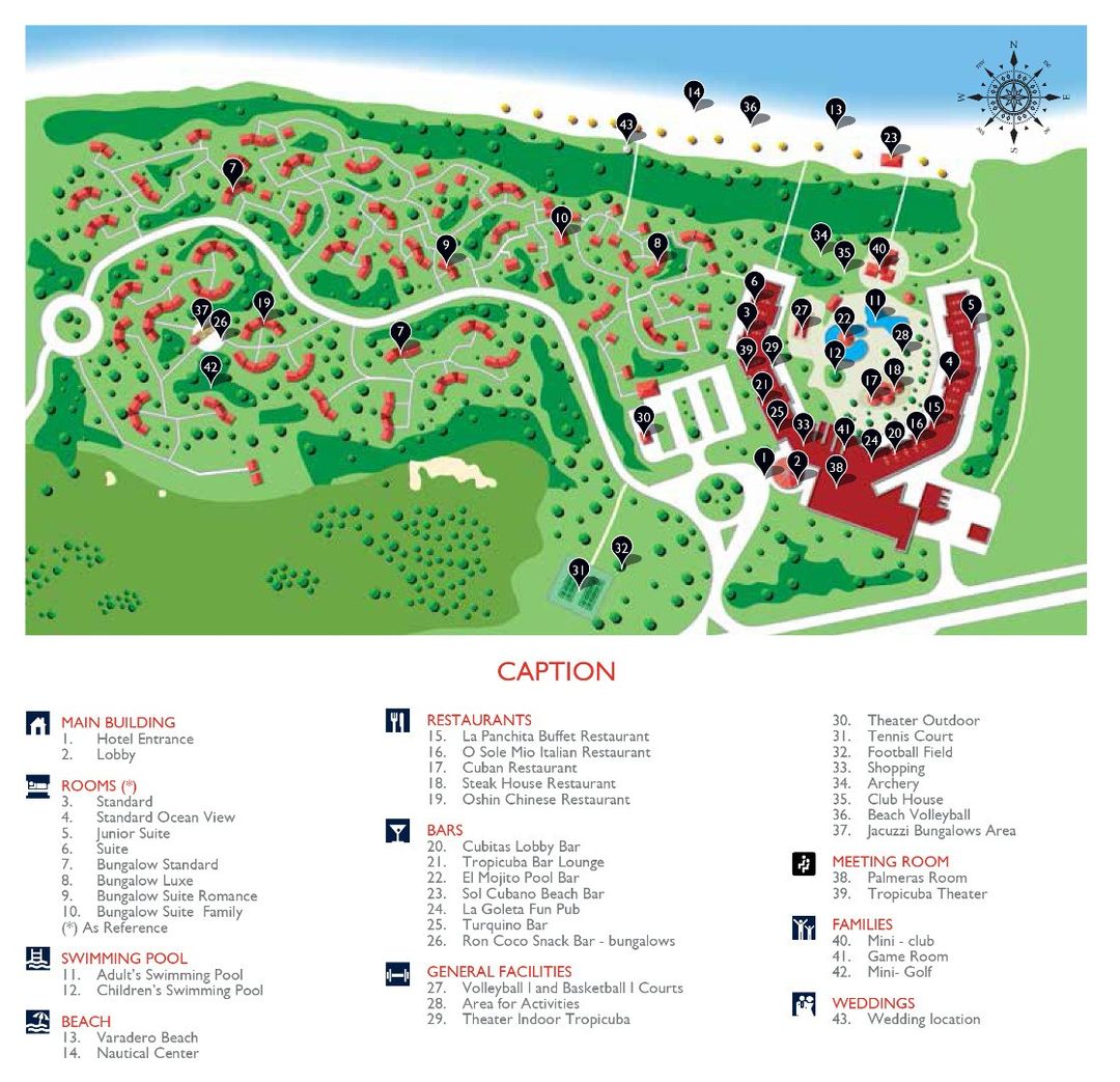 Palmeras Hotel Map