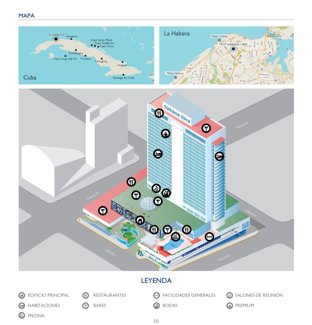 Habana Libre Hotel Map
