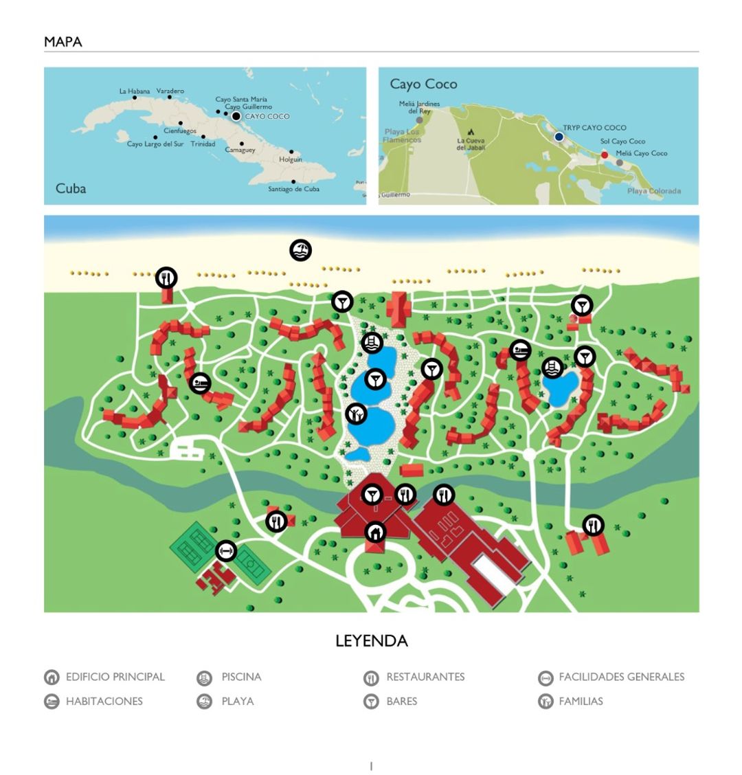 Tryp Cayo Coco All Inclusive Hotel Map