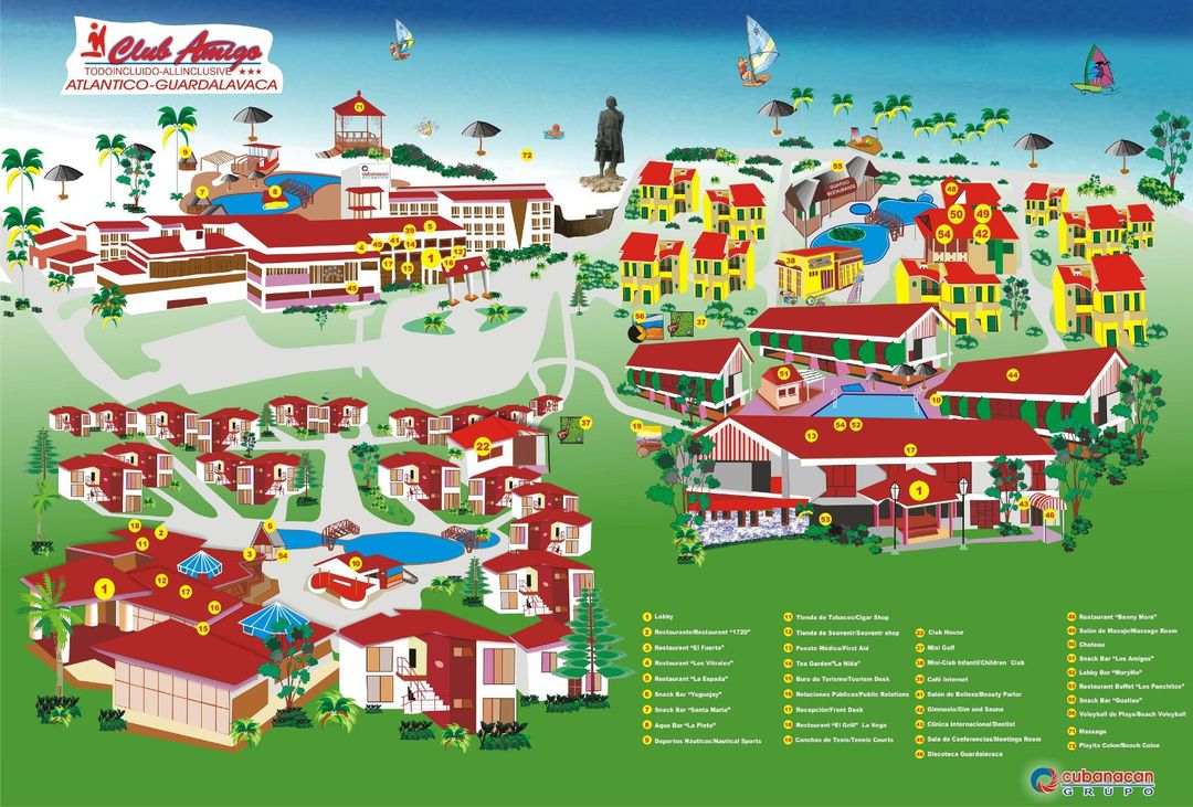 Club Amigo Atlántico-Guardalavaca Hotel Map