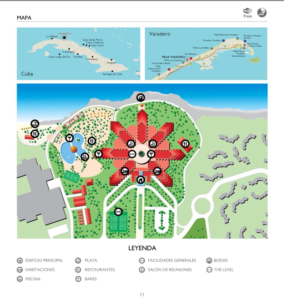 Varadero Hotel Map