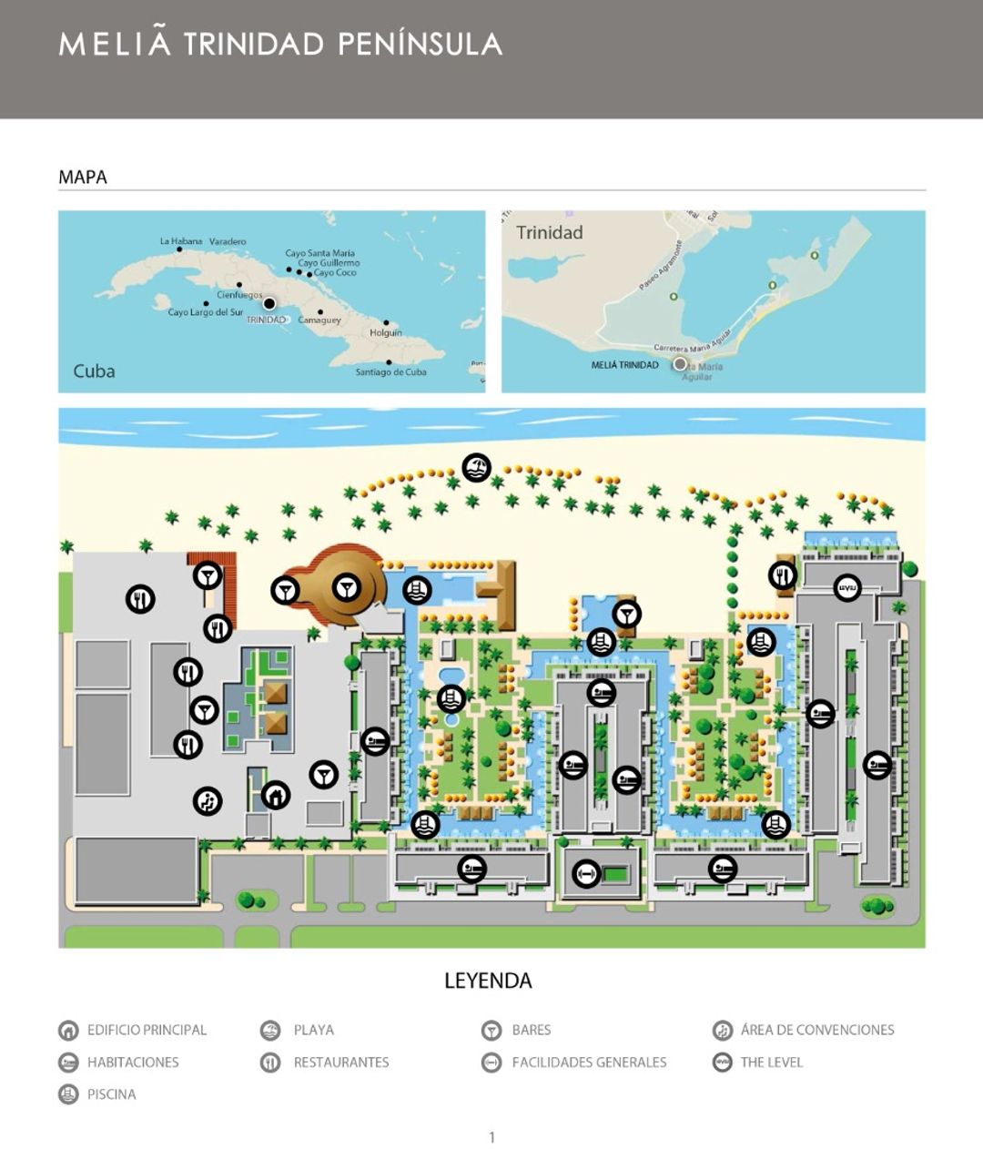 Meliá Trinidad Península All Inclusive Hotel map