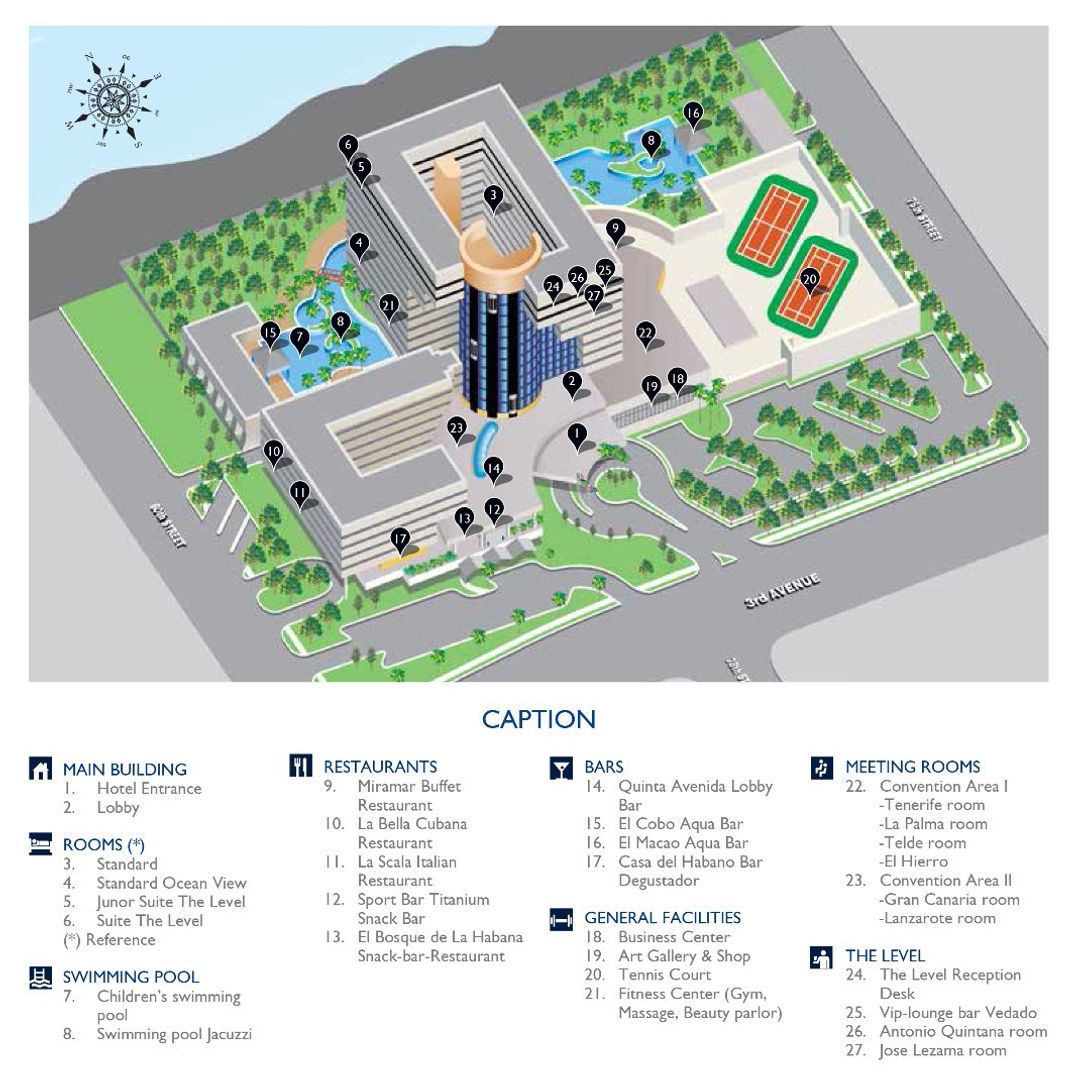 Habana Hotel Map