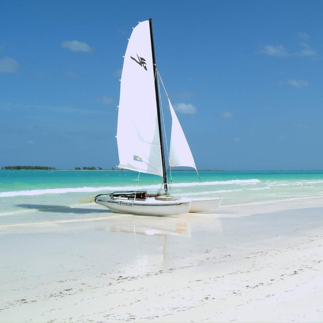 Playa Pilar and Cayo Media Luna panoramic view, Cayo Guillermo
