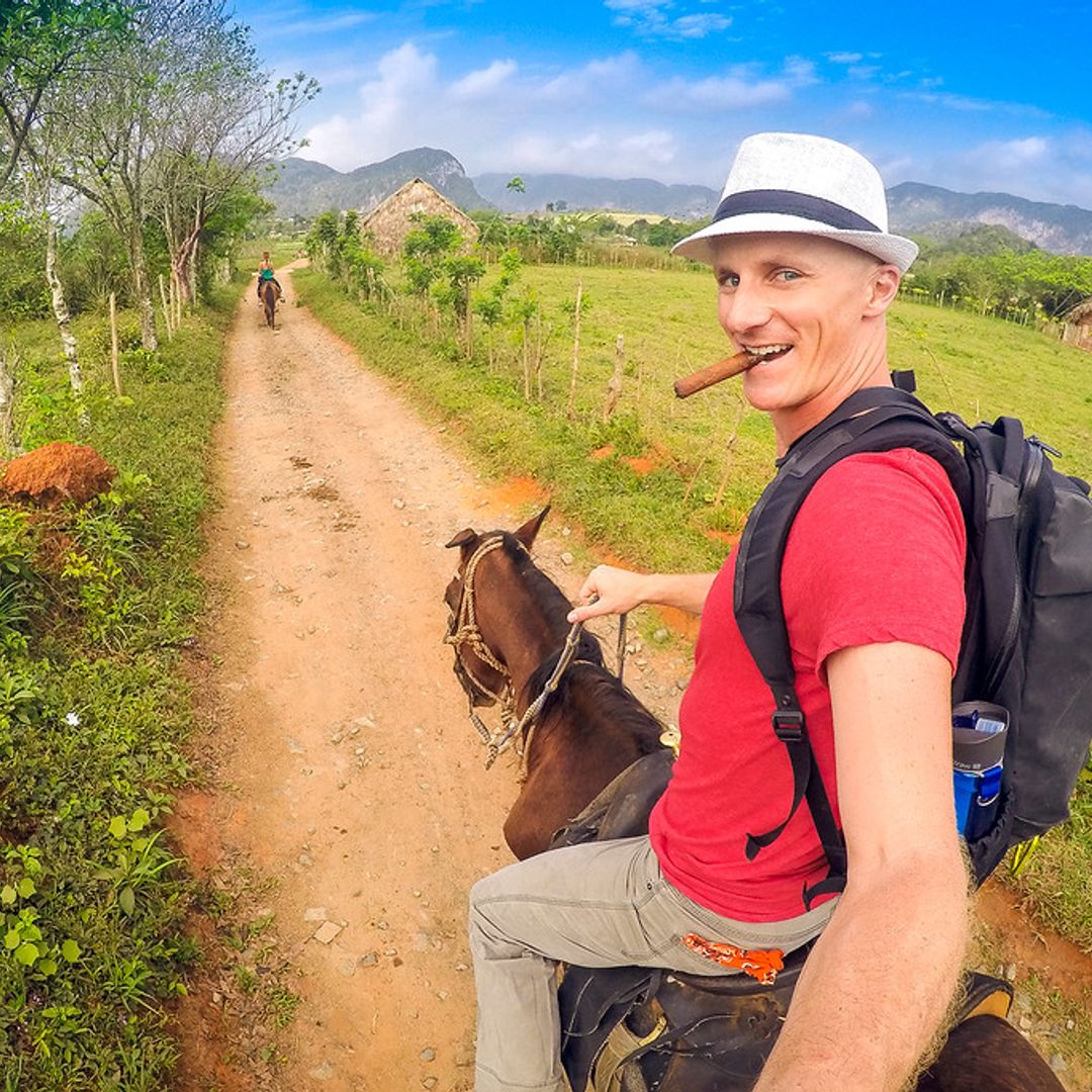 Horseback riding in Viñales valley, Pinar del Río