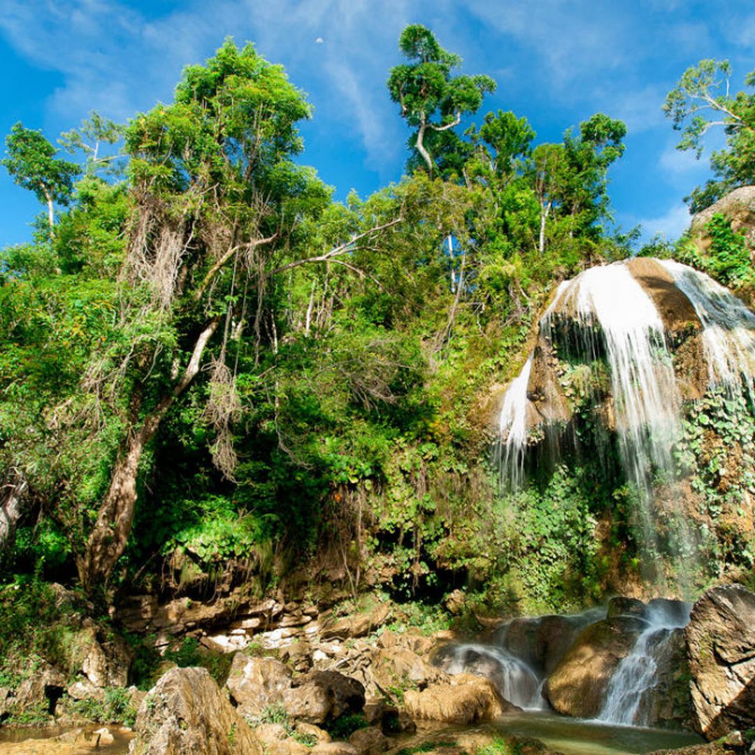 El Salto de Soroa (Soroa waterfall) panoramic view, Artemisa, Cuba.