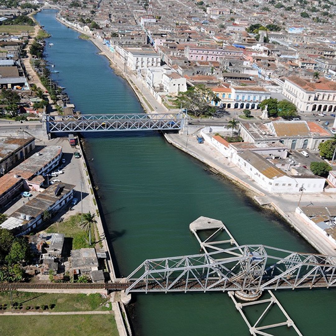 Matanzas city panoramic aereal view