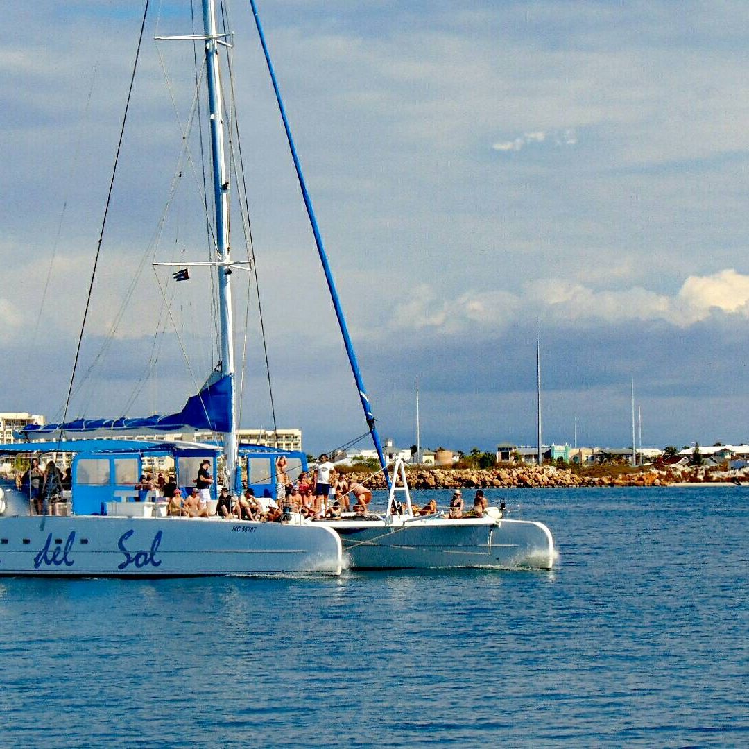 Catamaran tour to Cayo Blanco beach, Varadero, Cuba.