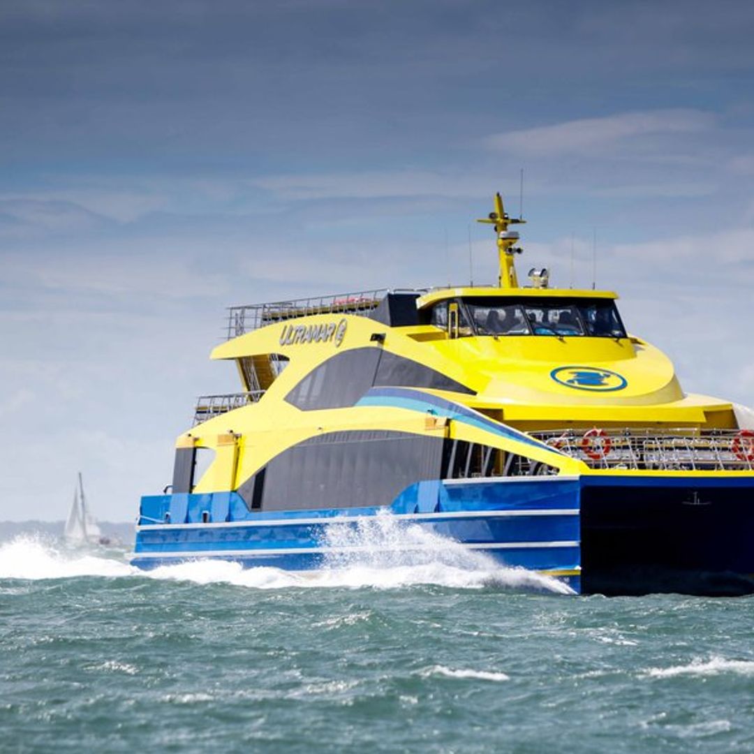The best way to travel to the island of Cozumel, Ultamar Ferry. Quintana Roo, México.