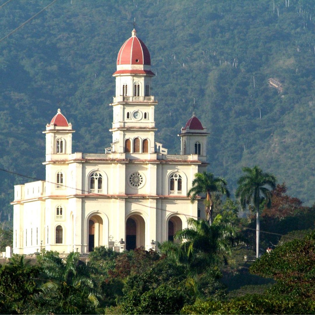 Nuestra Señora de la Caridad del Cobre Sanctuary panoramic view, Santiago de Cuba