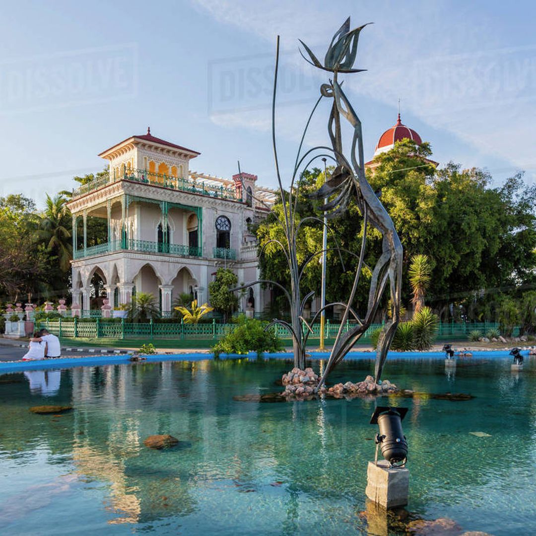 The Palacio de Valle panoramic view, Cienfuegos city, Cuba.