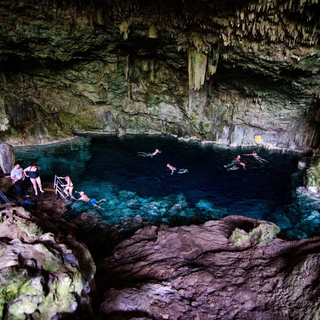 Swimming time at one of Cuba’s most famous caves, Saturno Cave