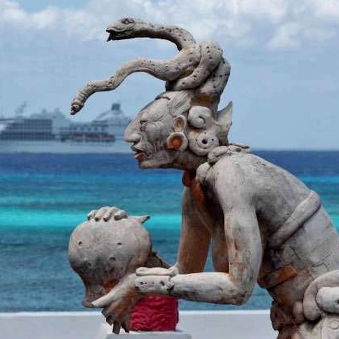 Cozumel island panoramic view, Quintana Roo, México.