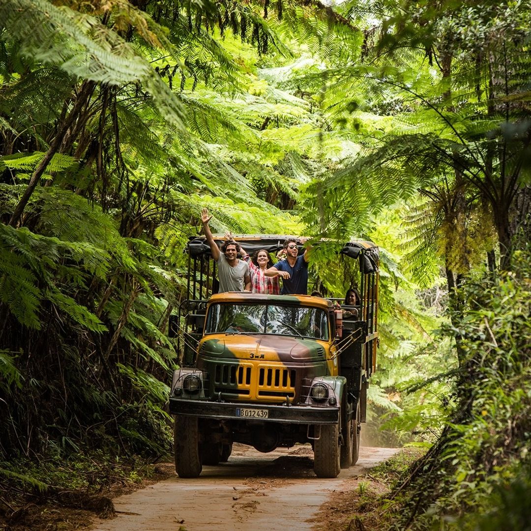 Mountaine adventure tour at Topes de Collantes Natural Park, Cuba.