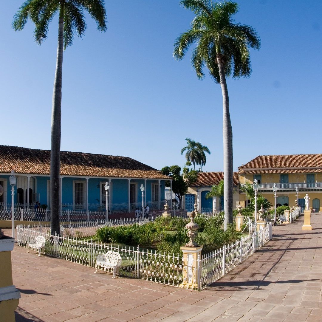 Trinidad mayor square panoramic view