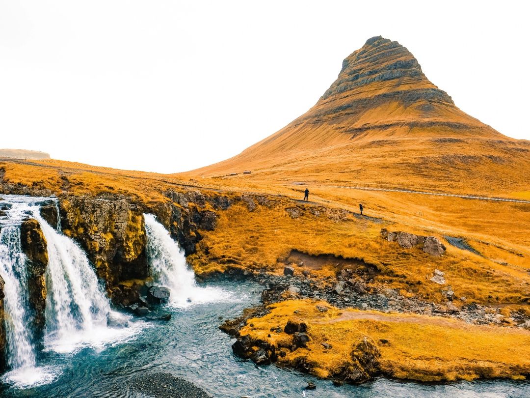 Kirkjufell mountain panoramic viewSnaefellsnes Peninsula, Iceland.