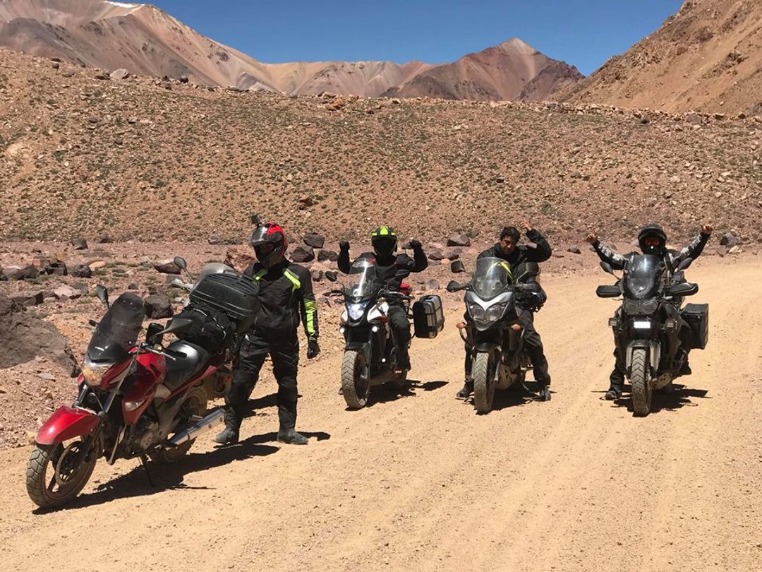 Motorcycle tour, Antofagasta region, Chile.