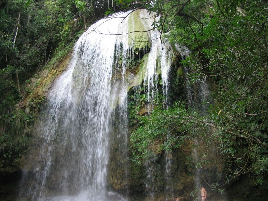 Stunning 21-meter-high Soroa waterfall view