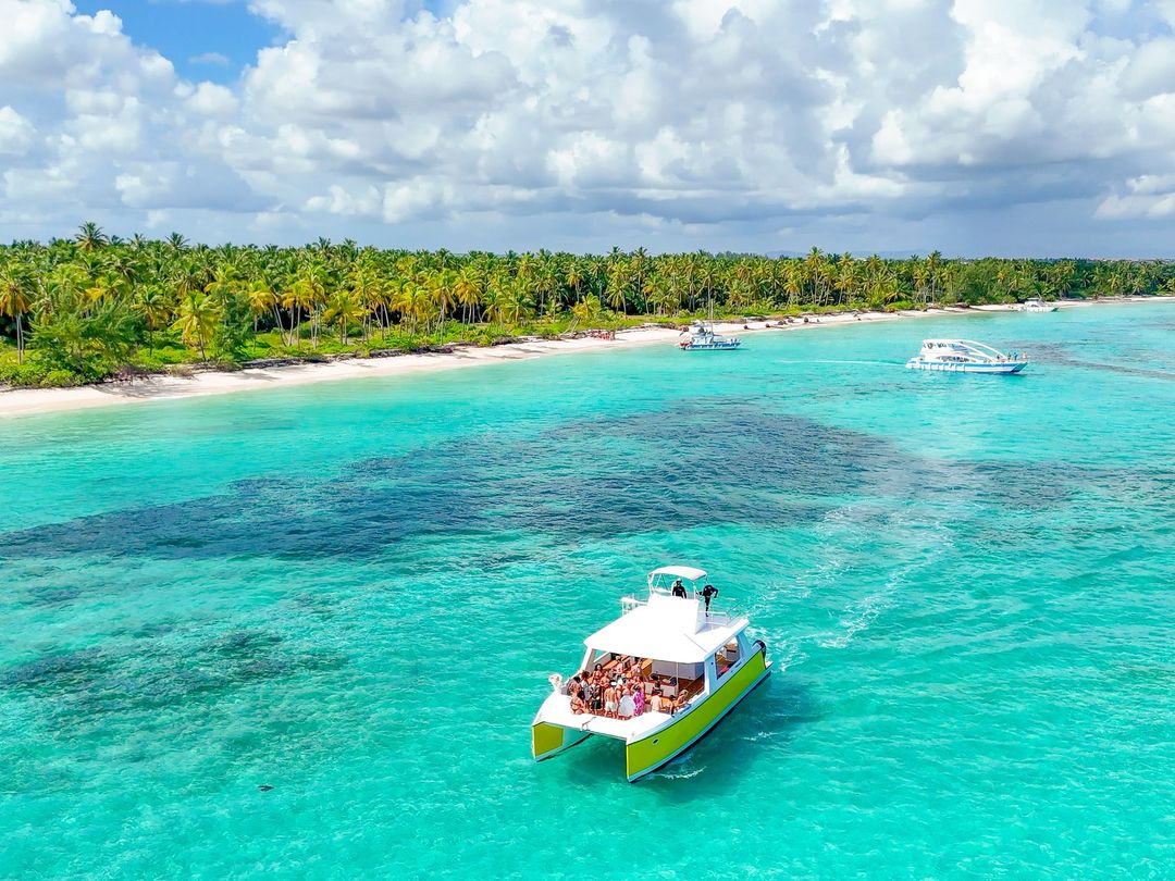 Saona Island panoramic view, Domincan Republic. 