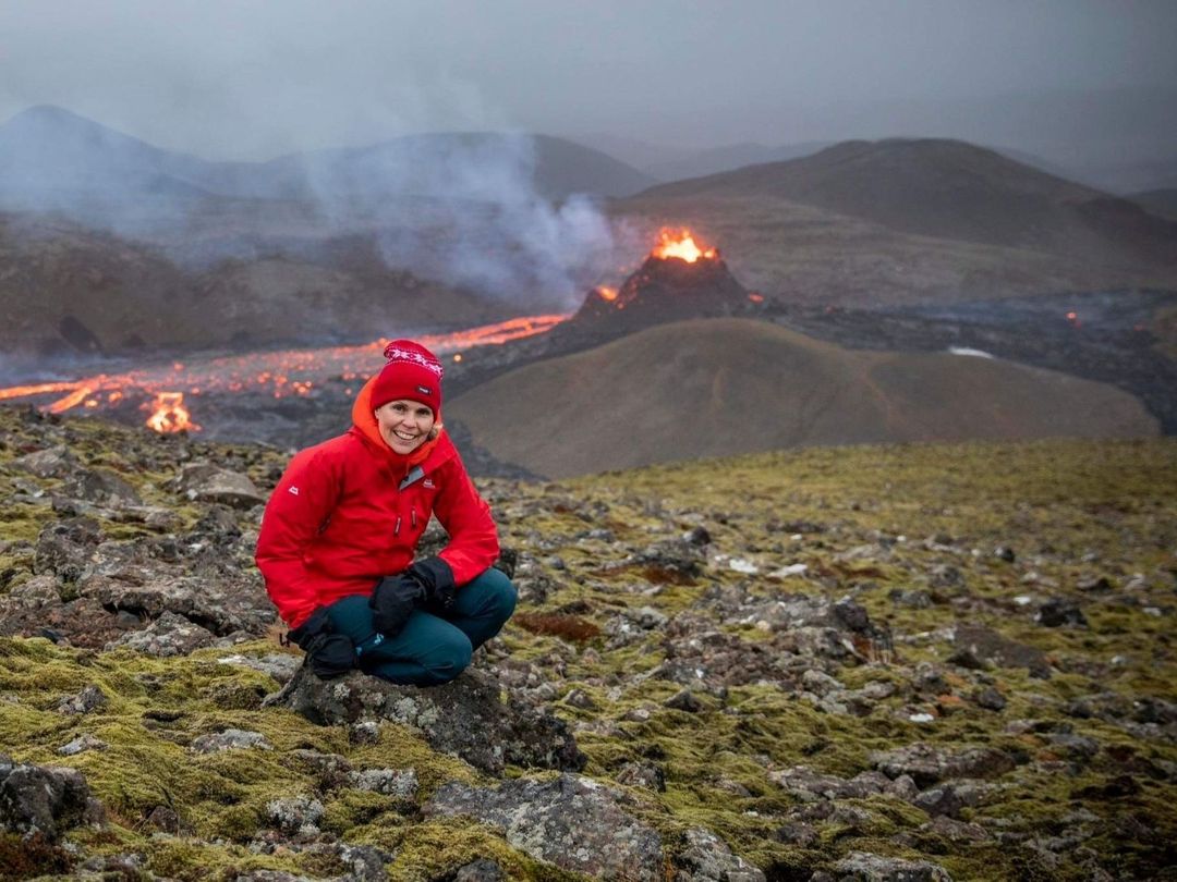 Fagradalsfjall volcano hike, Iceland.