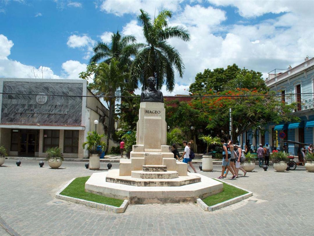 Antonio Maceo square panoramic view, Camagüey city