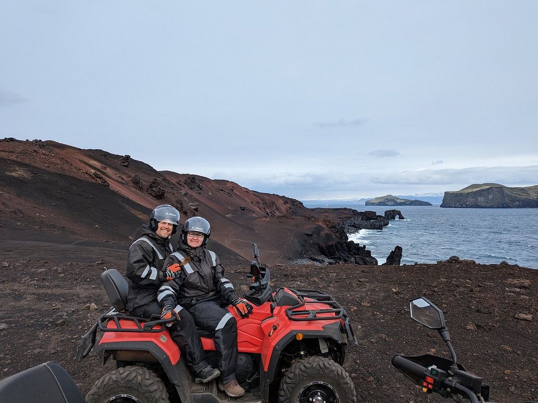 ATV quad bike tour around the Reykjanes Peninsula, Iceland.