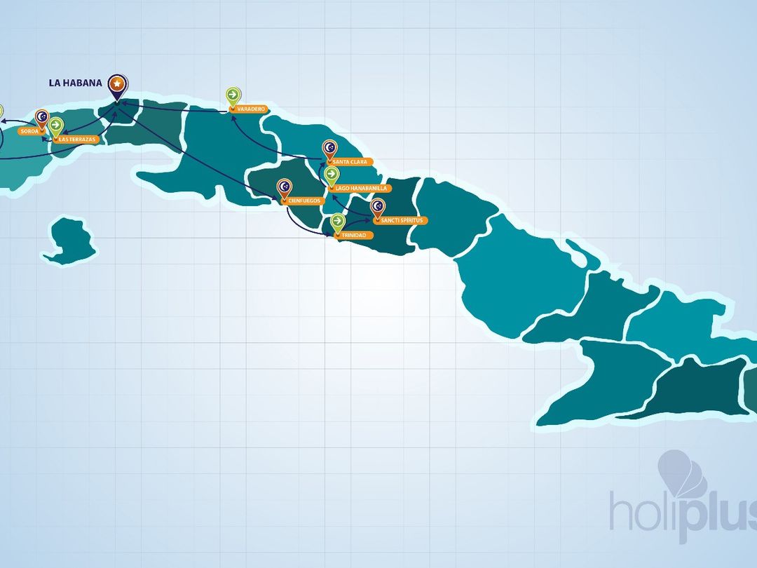CUBAN BEAUTY SCENT Group Tour map