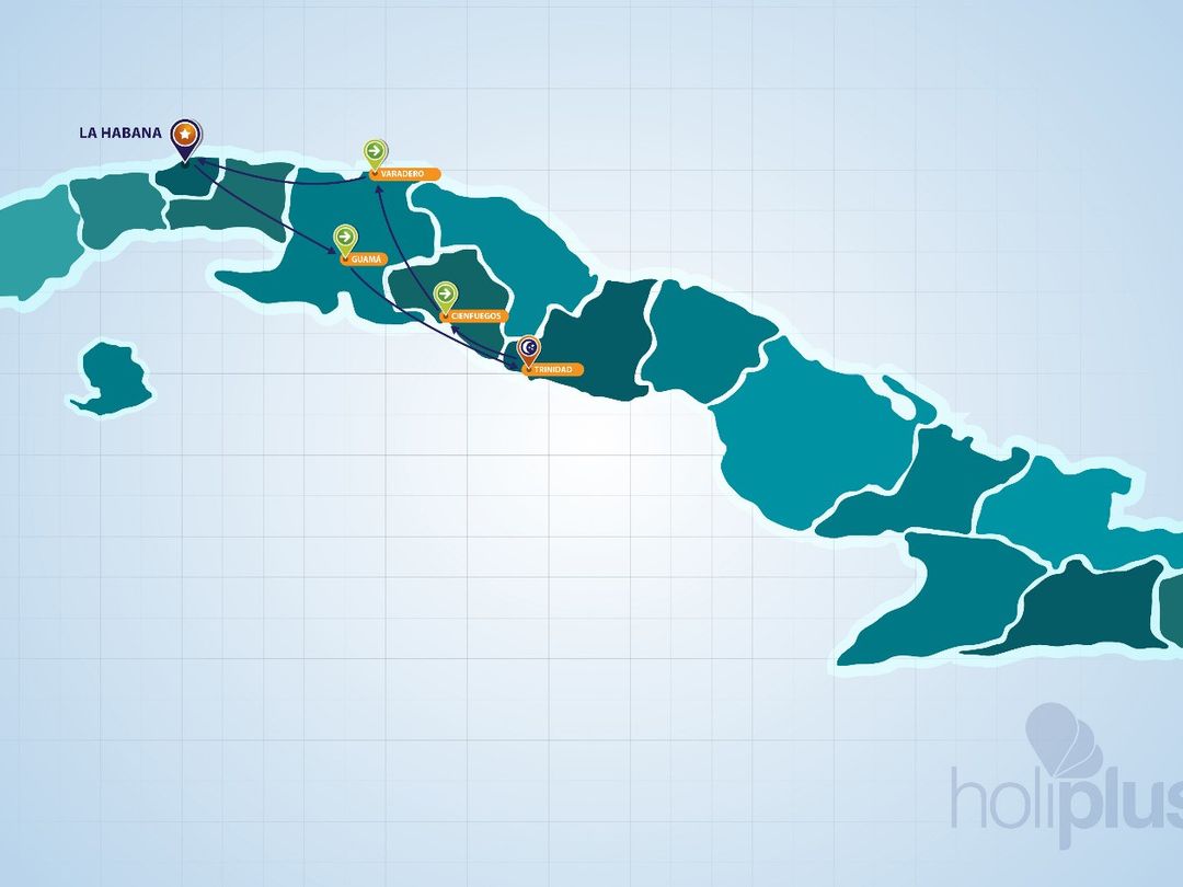 MINI CUBAN FANTASY Group Tour map
