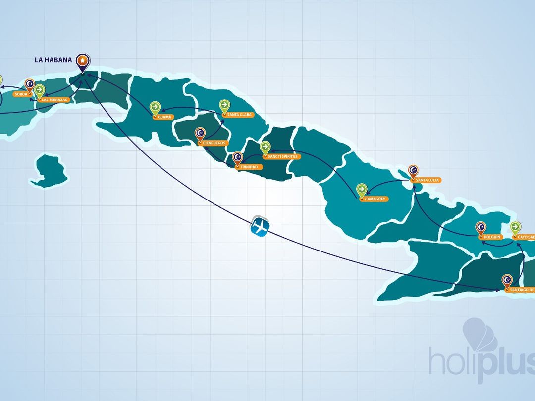 CREOLE SCENTS Group Tour map