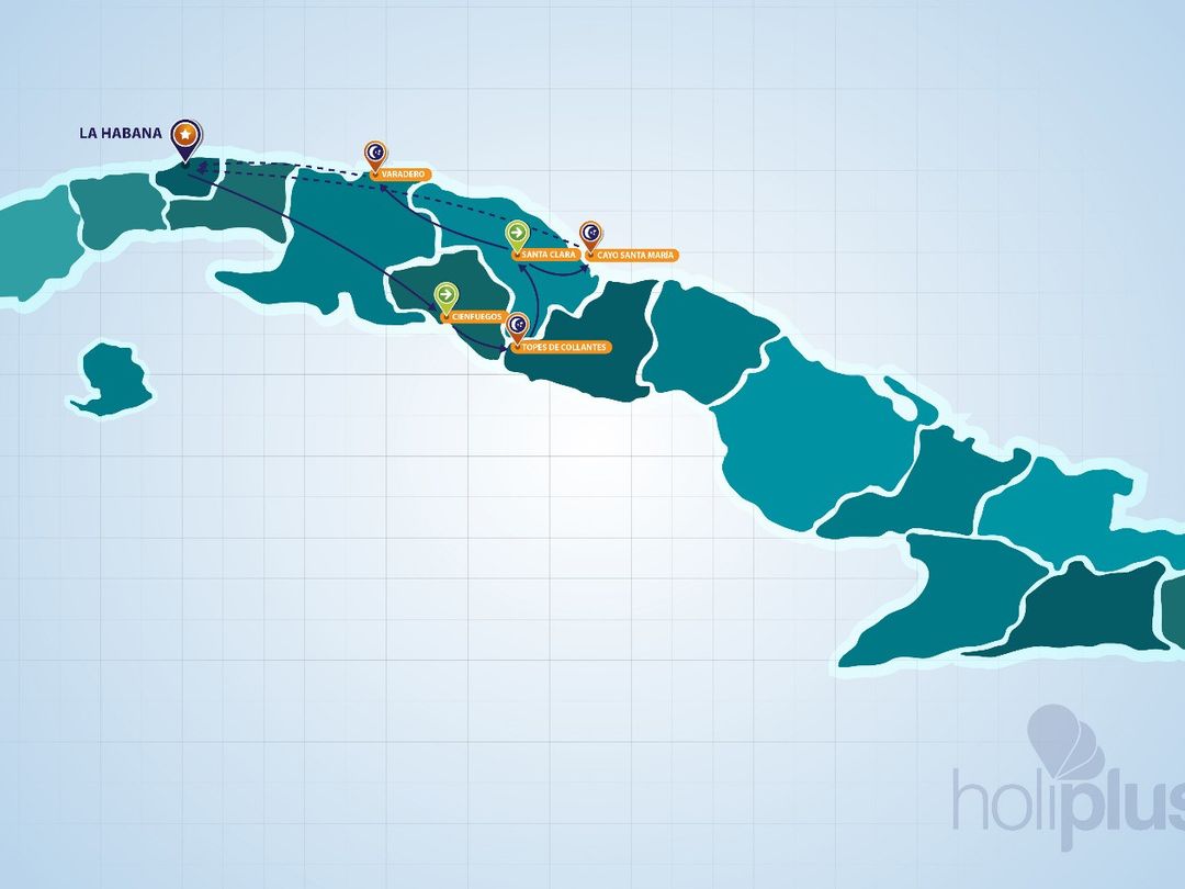MINI CUBA AND ITS CHARMS Group Tour map