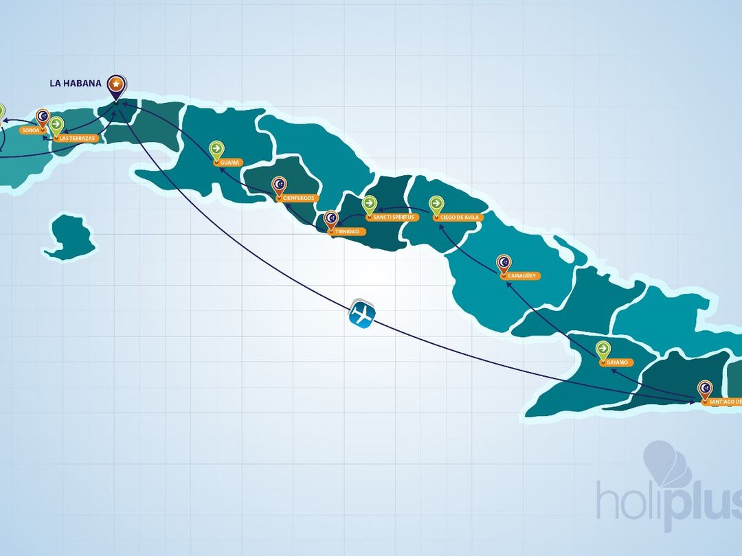 TROPICAL SCENT Group Tour map