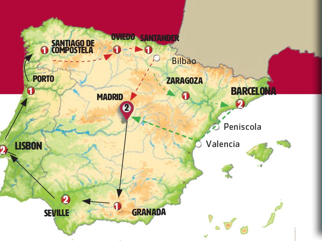 MADRID, PORTUGAL AND NORTH OF SPAIN Group Tour.