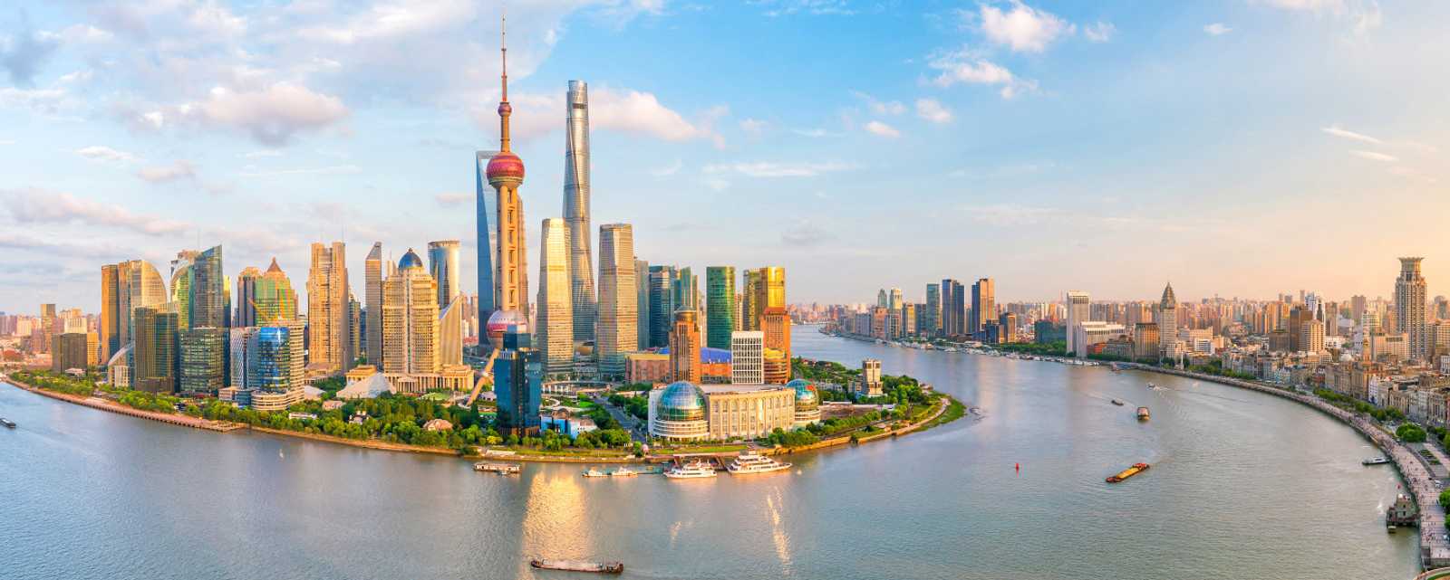 Shanghai city panoramic view, SHANGHAI, Shanghai Municipalitie (上海市), China.