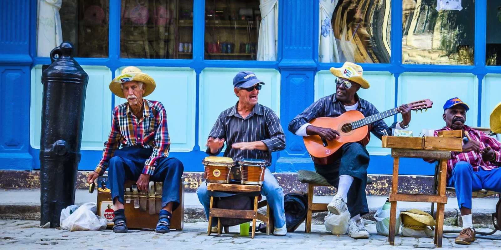 Traditional cuban music at Obispo street in Old Havana city