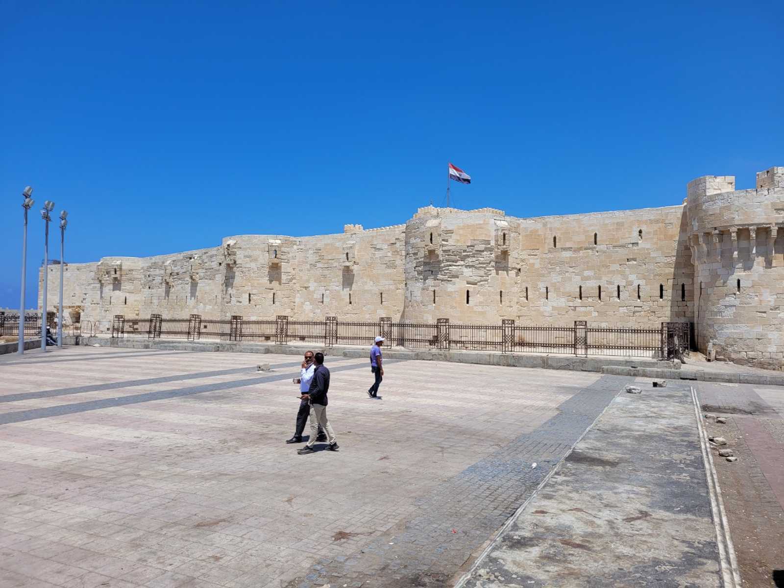 Qaytbay Castle  panoramic view, Alexandria, Egypt.