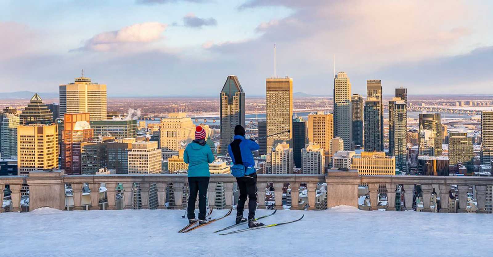 Mont Royal in Montreal city panoramic view, MONTREAL, Quebec province, Canada.