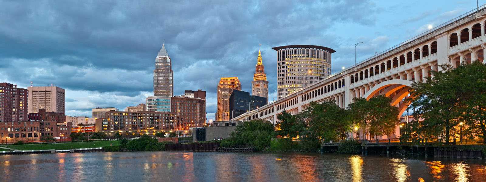Cleveland city panoramic view, CLEVELAND, Ohio state, United States of America.
