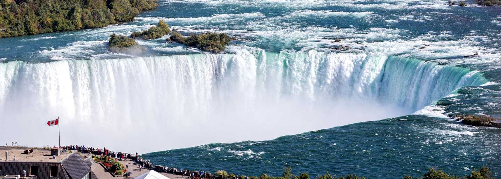 The Niagara Falls panoramic view, NIAGARA FALLS, Ontario province, Canada.