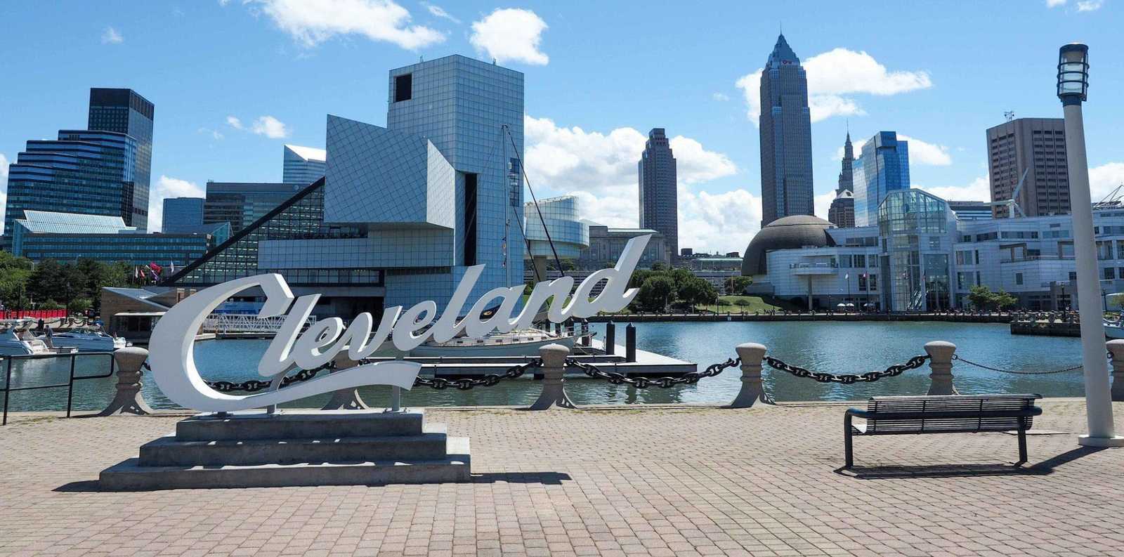 Cleveland city panoramic view, CLEVELAND, Ohio state, United States of America.