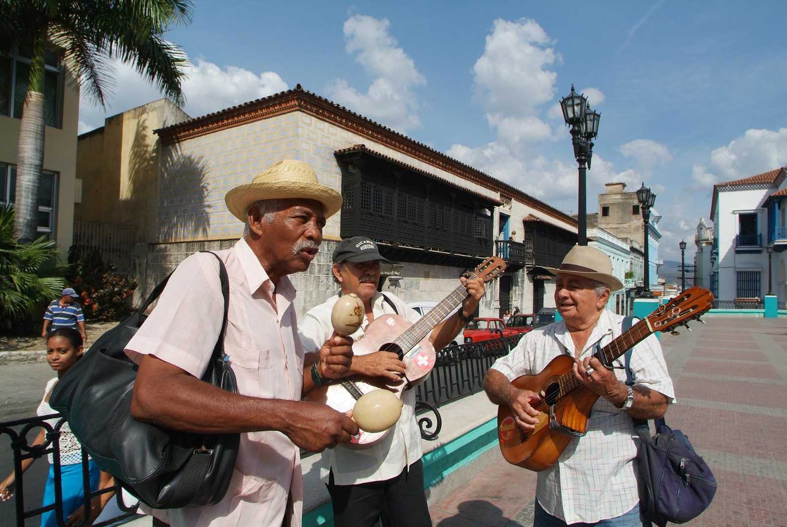 Traditional cuban music at Santiago de Cuba city