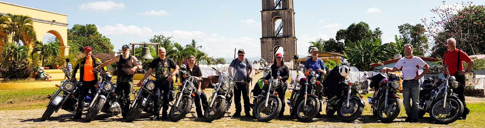 Motorcycle Tour to The Manaca Iznaga farm, Sugar Mill Valley in Trinidad, Sancti Spíritus. MOTORCYCLE TOUR FROM HAVANA TO CAYO SANTA MARÍA.