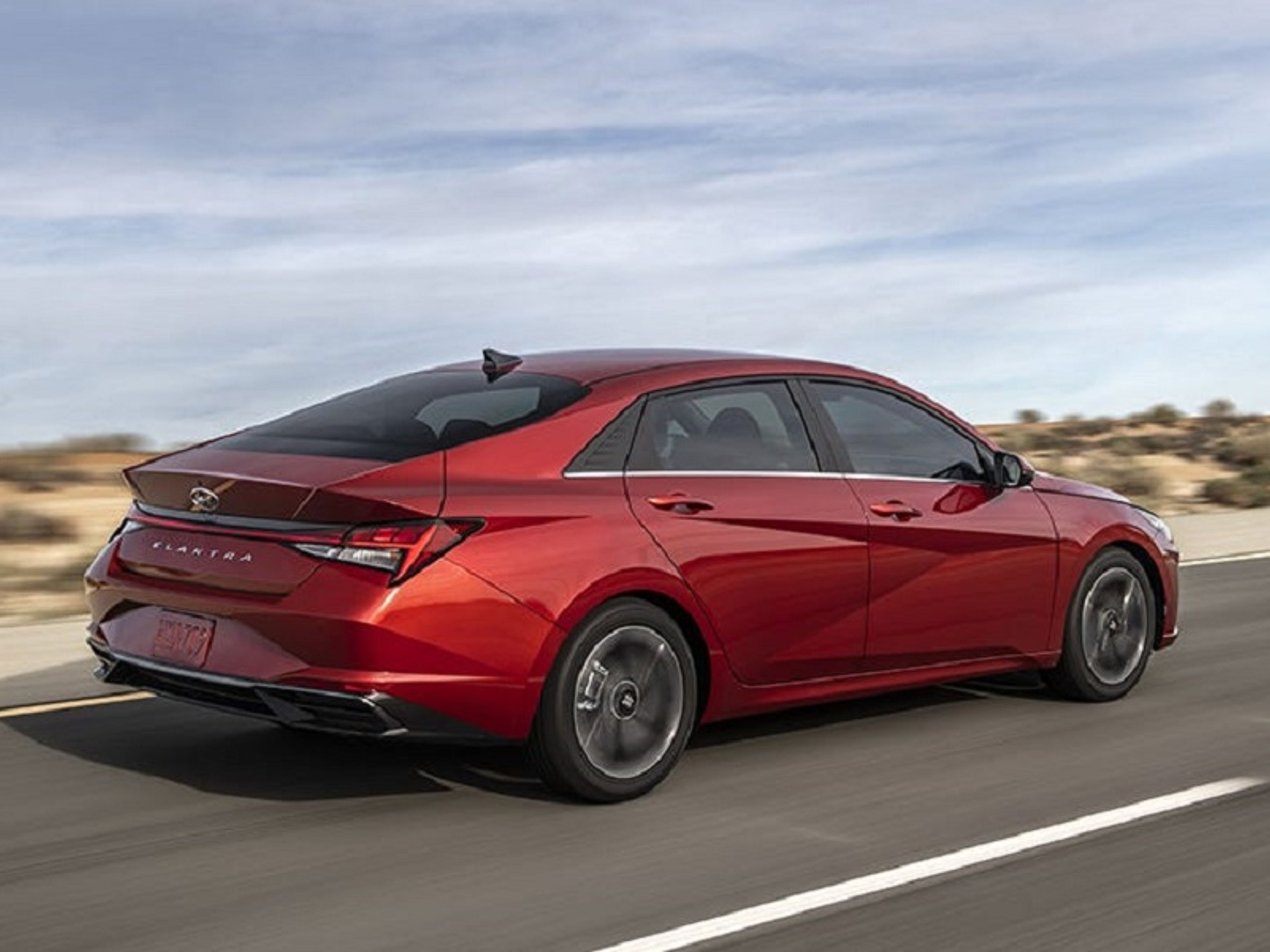 undefined - HYUNDAI ELANTRA angular rear exterior view