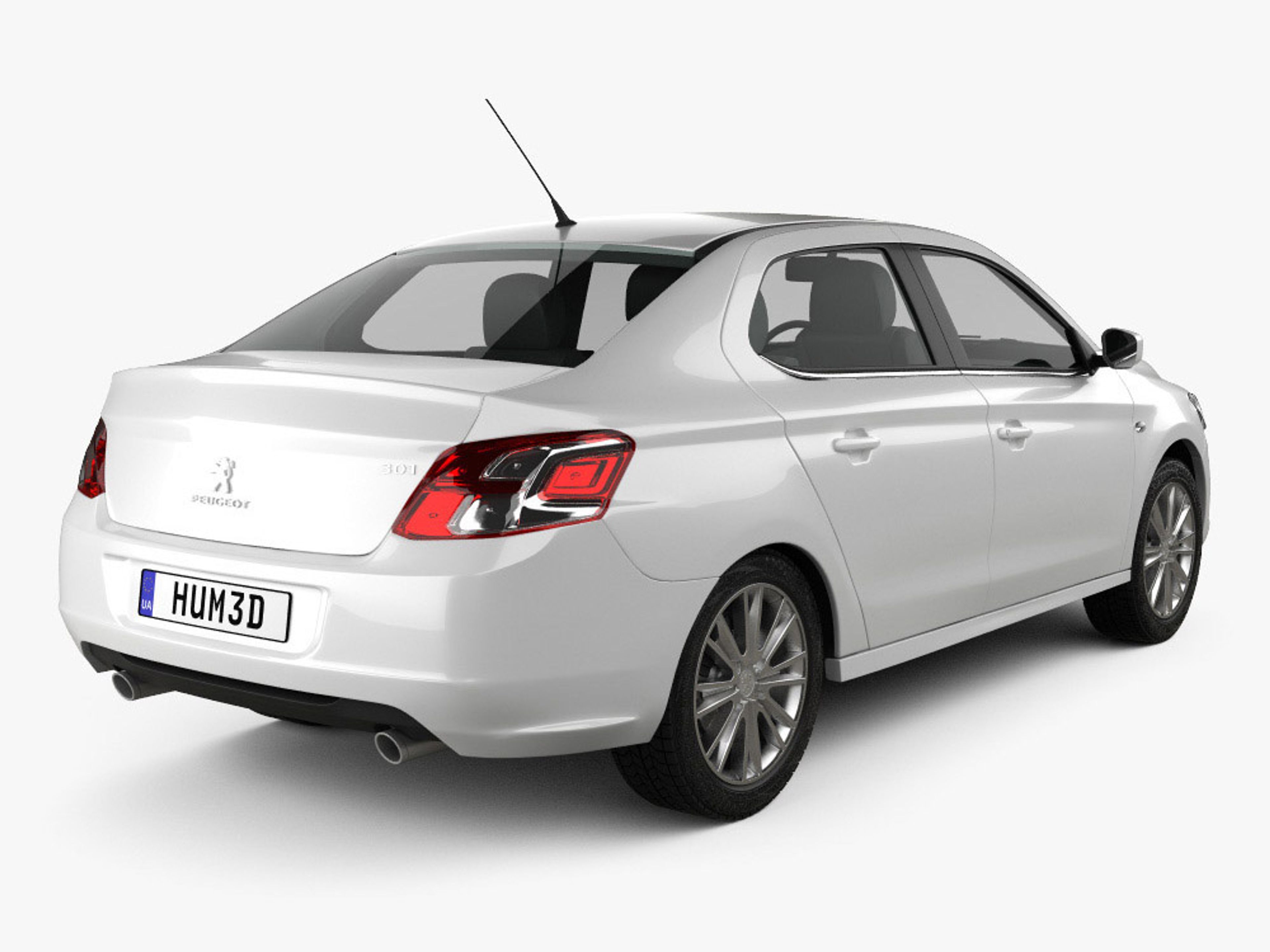 undefinedPEUGEOT 301 angular rear exterior view