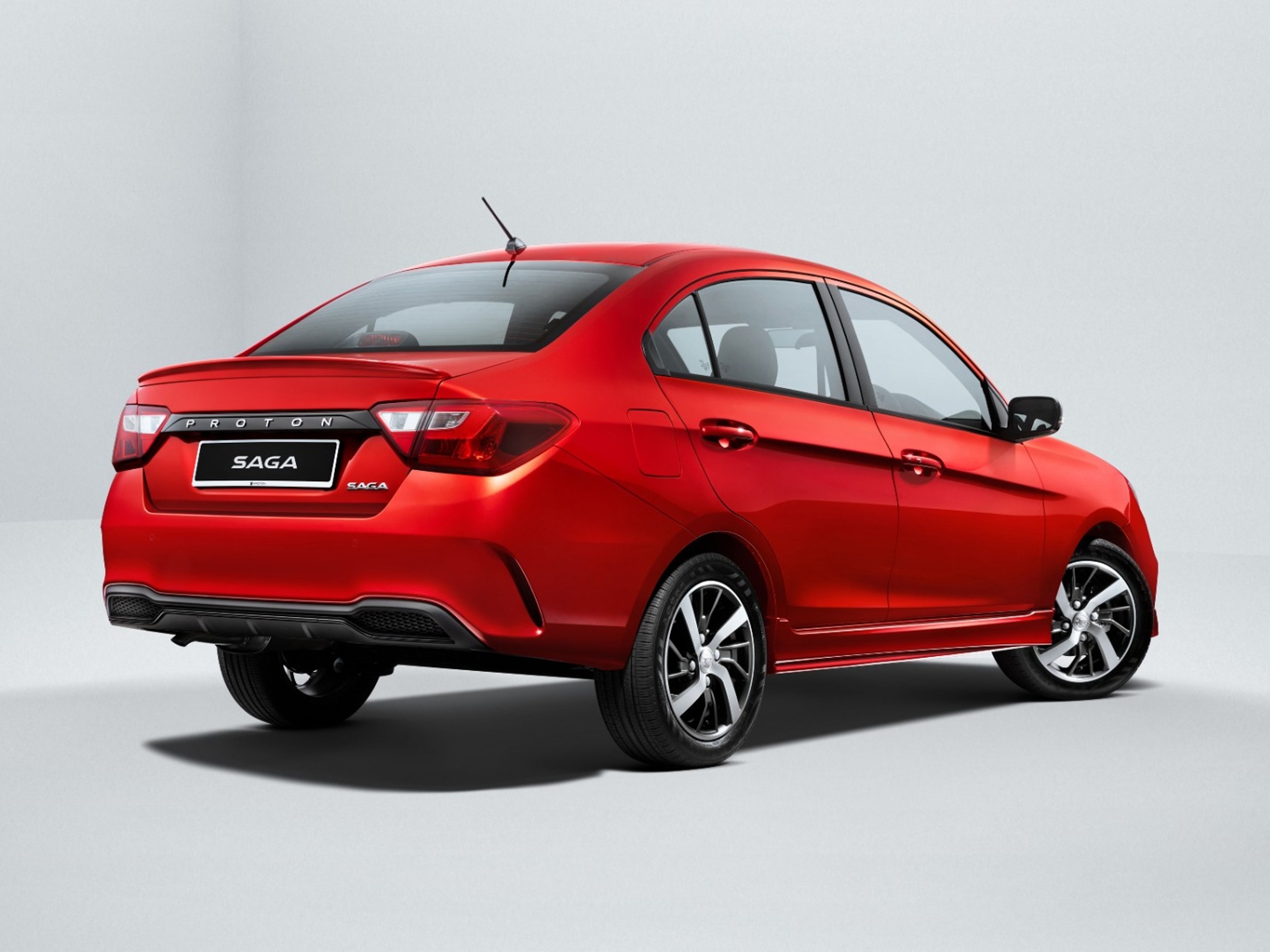 undefinedPROTON SAGA angular rear exterior view