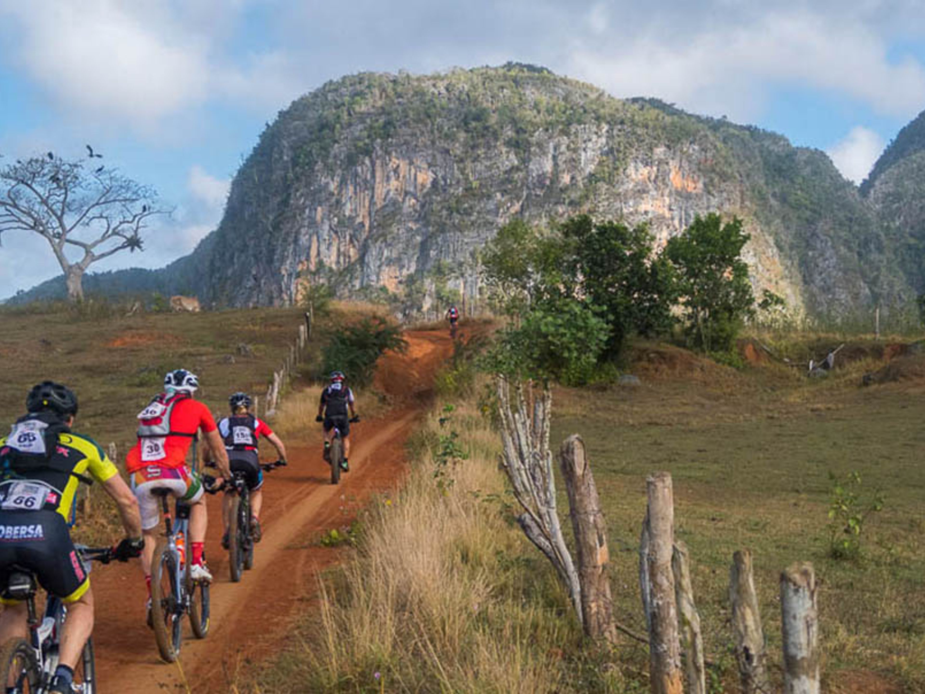 Tour "Schönheit und verschwitztes Mountainbike". Mountain Bike Tour in Viñales valley National Park, Pinar del Río