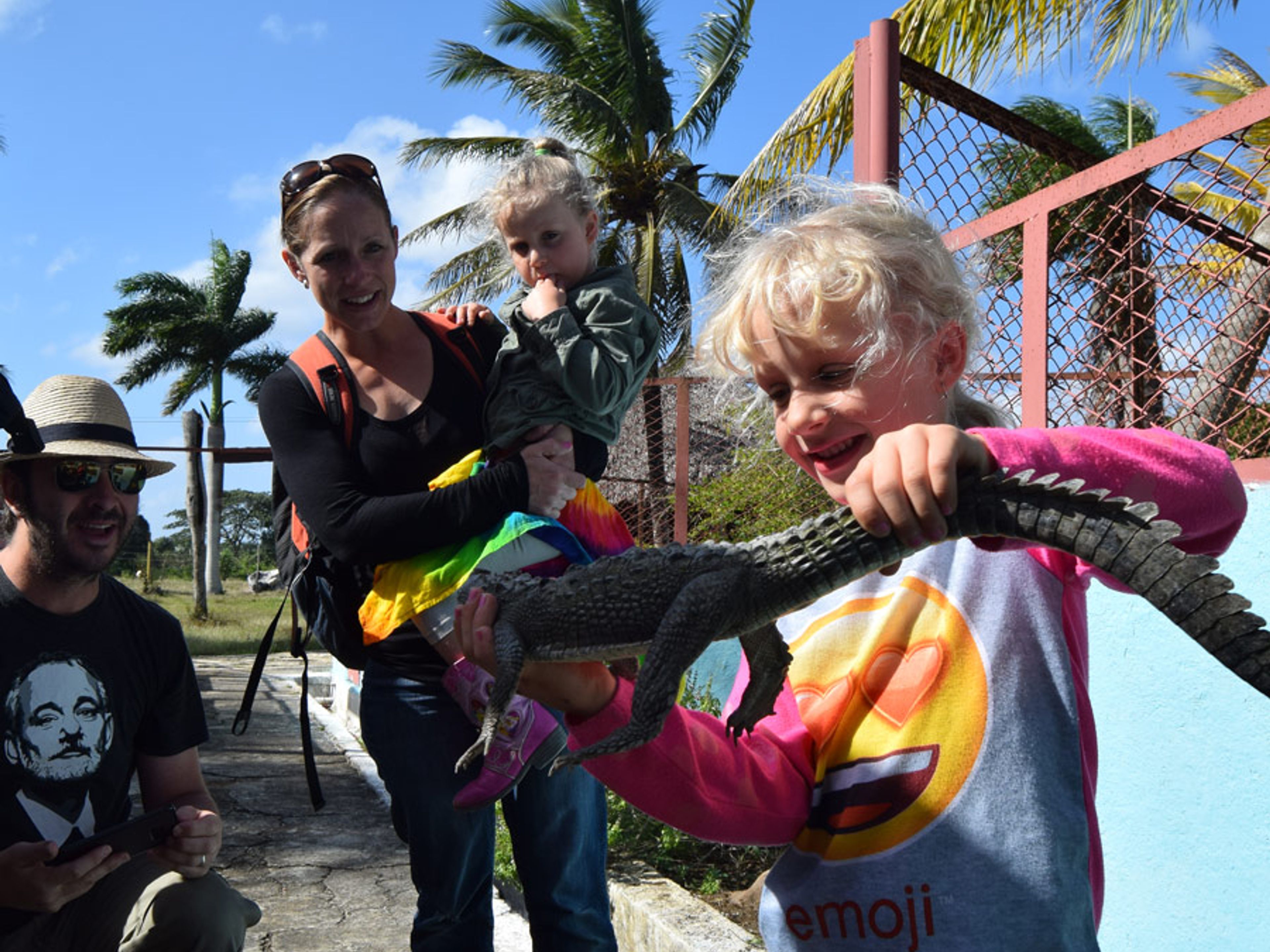 Экскурсия в "Крокодилы". The crocodile farm, Sierra de Cubitas, Camagüey