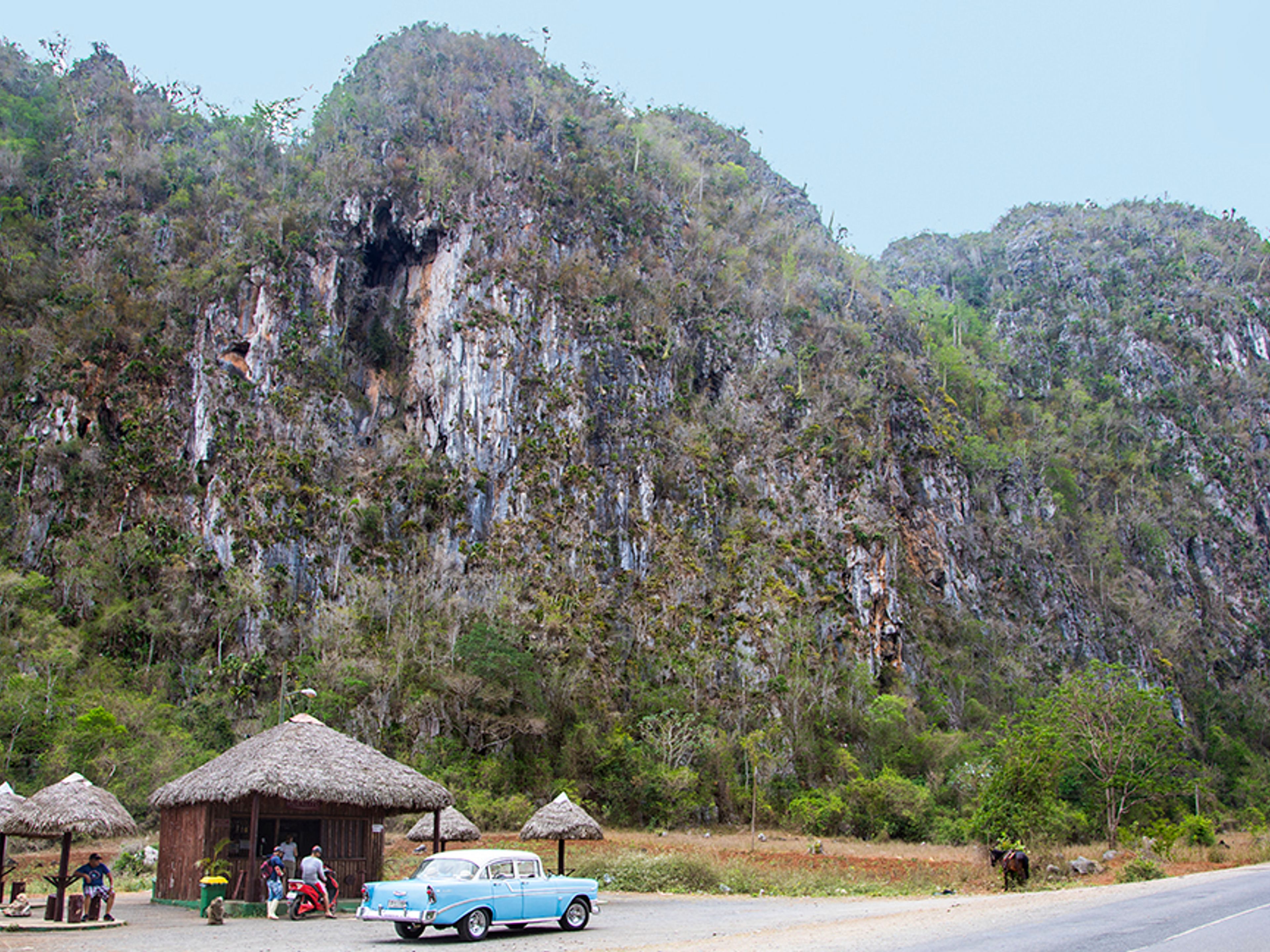 "Carrozze coloniali a Viñales, Sogni i segreti del tour della valle". Viñales valley National Park, declared a Cultural Heritage Site by UNESCO, Pinar del Río