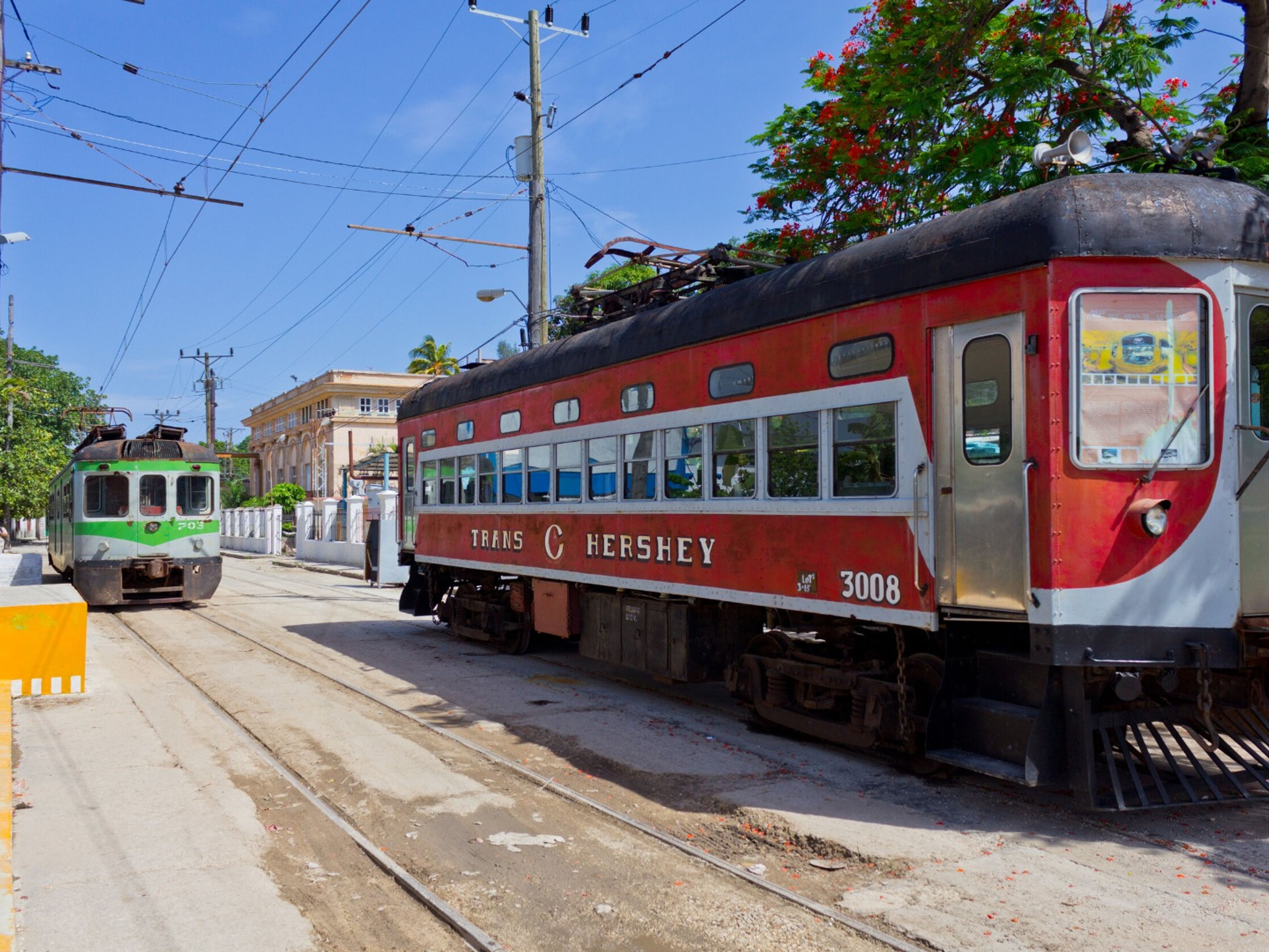 “TRANSHERSHEY - NOSTALGIC ADVENTURE ON THE HISTORIC TRAIN” Tour. Hershey Train ride from Casablanca in Havana to the old town of Hershey in Mayabeque. Cuba.